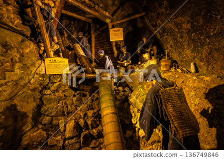 [Niigata Prefecture_Sado Gold Mine] Edo Gold Mine Picture Scroll Course - Sodayu Pit 136749846