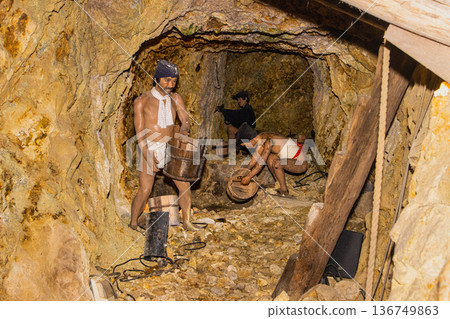 [Niigata Prefecture_Sado Gold Mine] Edo Gold Mine Picture Scroll Course - Sodayu Pit 136749863