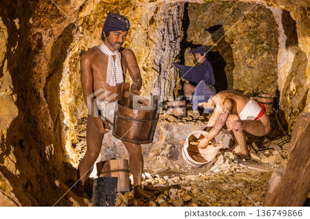 [Niigata Prefecture_Sado Gold Mine] Edo Gold Mine Picture Scroll Course - Sodayu Pit 136749866