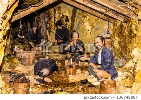 [Niigata Prefecture_Sado Gold Mine] Edo Gold Mine Picture Scroll Course - Sodayu Pit 136749867