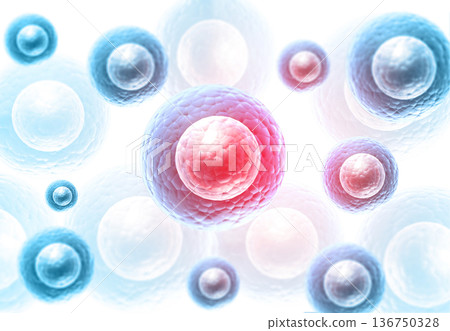Human cells with Scientific background 136750328