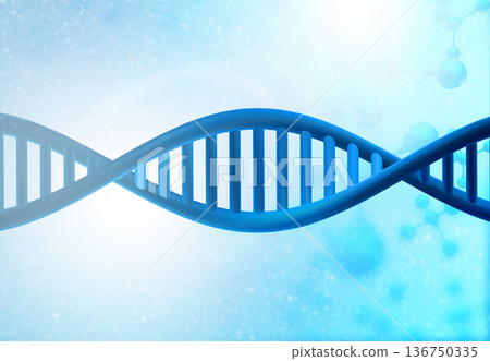 DNA strands on Scientific background DNA strands on Scientific background 136750335