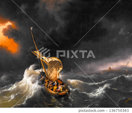 Christ in the Storm on the Sea of Galilee Backhuysen Ludolf Christ in the Storm on the Sea of Galilee Backhuysen Ludolf 136750363