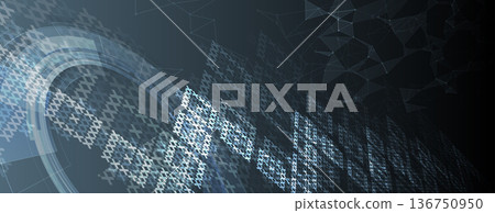 Ukrainian moderm technology background for science and business theme Ukrainian moderm technology background for science and business theme 136750950