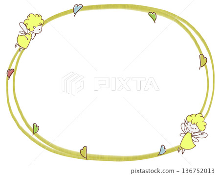 Angel and heart frame Angel and heart frame 136752013