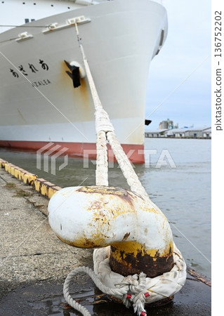 新日本海渡輪停泊在新潟港(新潟縣新潟市) 新日本海渡輪停泊在新潟港(新潟縣新潟市) 136752202