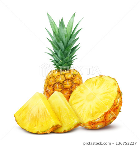 Pineapple illustration pineapple realistic 136752227