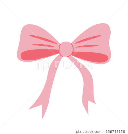 Cute, delicate pink bow for girl Cute, delicate pink bow for girl 136753158