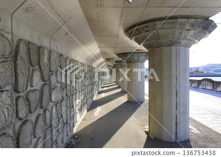 Walking on the Crione Promenade Walking on the Crione Promenade 136753438