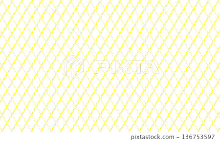 Yellow vertical diamond plaid with triangular lines 136753597
