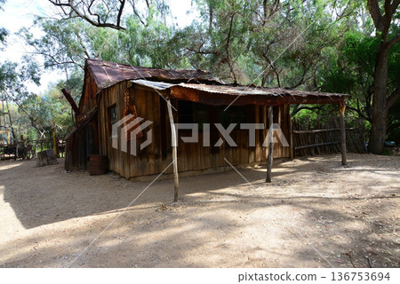 Old Western Cabin Old Western Cabin 136753694