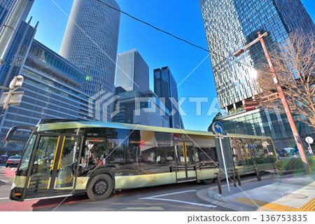 Aichi Prefecture: SRT, a new road transit system that runs through Nagoya Station in Nagoya City Aichi Prefecture: SRT, a new road transit system that runs through Nagoya Station in Nagoya City 136753835
