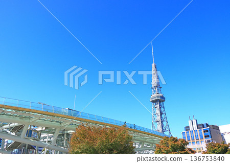 Scenery of Nagoya TV Tower and Oasis 21, Nagoya City, Aichi Prefecture Scenery of Nagoya TV Tower and Oasis 21, Nagoya City, Aichi Prefecture 136753840
