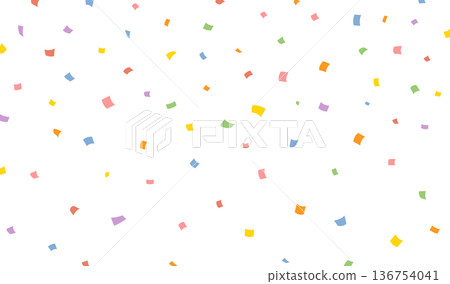 Colorful confetti background material Colorful confetti background material 136754041