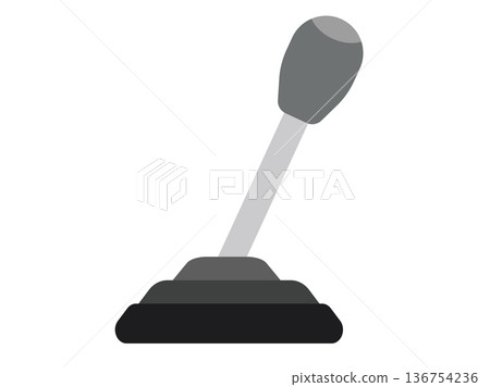 Manual gear shifter icon for vehicle interiors Manual gear shifter icon for vehicle interiors 136754236
