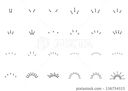 意識與注意力治療套裝：手繪圖標 136754315