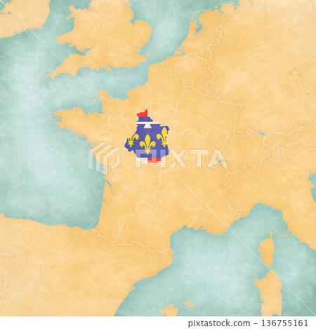 Map of France - Centre-Val de Loire 136755161