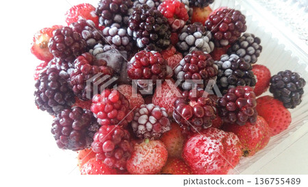 Frozen blackberry. Frozen blackberry. 136755489