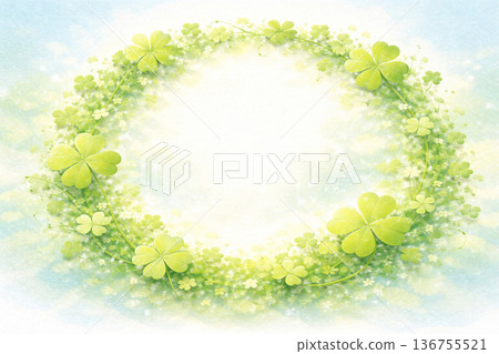 三葉草系列：圓形三葉草象徵循環 136755521