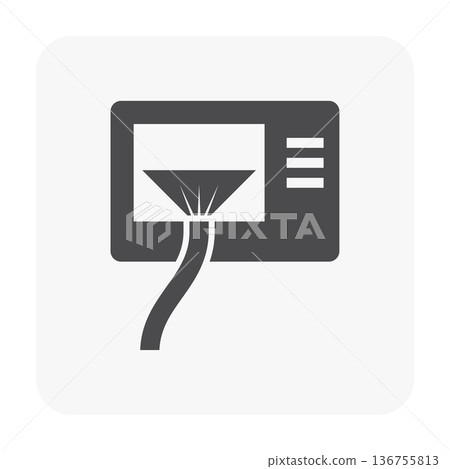 Air Condensing Cleaning Icon Air Condensing Cleaning Icon 136755813