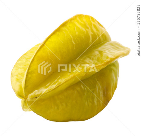 Star fruit isolated on a white background Star fruit isolated on a white background 136755825