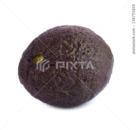 Avocado is a natural food with multivitamins isolated on a white background. 136755850