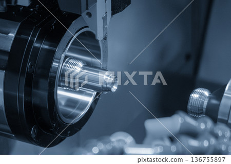 High Precision Parts Manufacturing by Multi-Tasking CNC Lathe 136755897