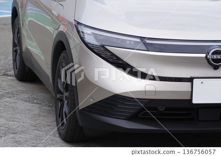 Automotive image: Nissan Leaf 3rd generation front mask Automotive image: Nissan Leaf 3rd generation front mask 136756057