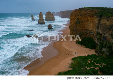 The Twelve Apostles in Melbourne, Australia. The Twelve Apostles in Melbourne, Australia. 136757248