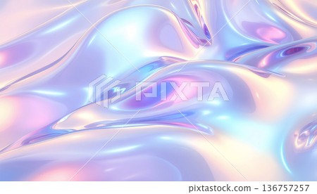 全像極光凝膠背景:彩虹色透明紋理和流暢的波紋 | Y2K、未來主義、化妝品 全像極光凝膠背景:彩虹色透明紋理和流暢的波紋 | Y2K、未來主義、化妝品 136757257