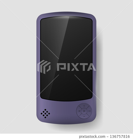 Portable DAP MP3 Player Mockup Modern Design 136757816