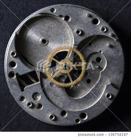 old clockwork, metal gears close up old clockwork, metal gears close up 136758197