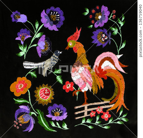 Ukrainian embroidery, folk arts and crafts Ukrainian embroidery, folk arts and crafts 136759040