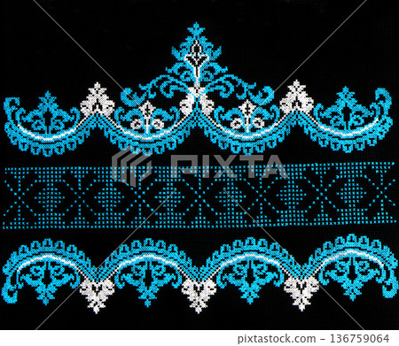Ukrainian embroidery, folk arts and crafts 136759064