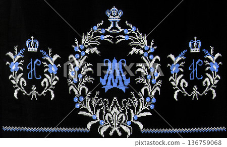 Ukrainian embroidery, folk arts and crafts Ukrainian embroidery, folk arts and crafts 136759068