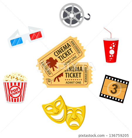 Cinema and Movie time Cinema and Movie time 136759205