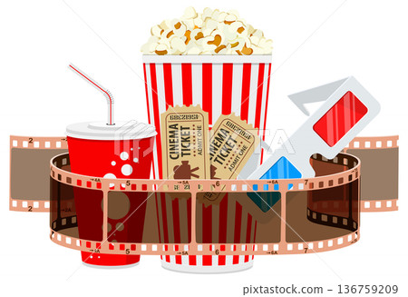Cinema and Movie Banner Cinema and Movie Banner 136759209