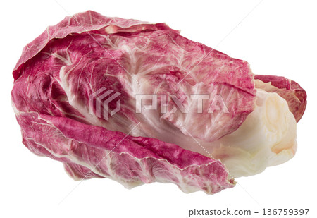 Radicchio, red salad isolated on white background Radicchio, red salad isolated on white background 136759397