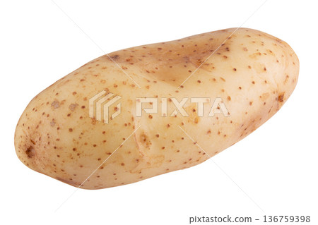 Raw potatoes isolated on white background. Raw potatoes isolated on white background. 136759398