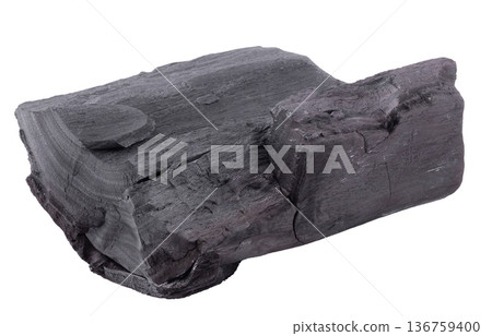 Natural wood charcoal Isolated on white background Natural wood charcoal Isolated on white background 136759400