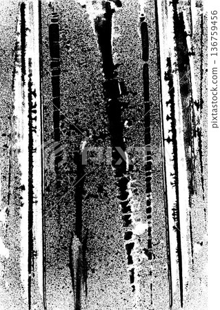 Monochrome ink splashes and stains on clean white paper. Raw organic textures ideal for posters, branding, packaging, overlays and contemporary graphic design. 136759456