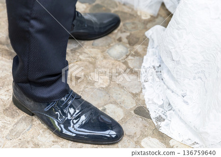 foot of the newlyweds foot of the newlyweds 136759640