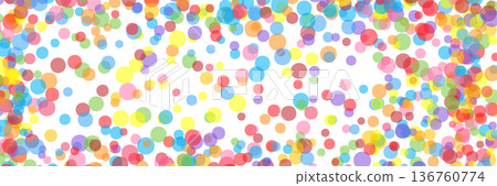 Confetti birthday simple background. Carnival colours falling paper elements isolated Confetti birthday simple background. Carnival colours falling paper elements isolated 136760774