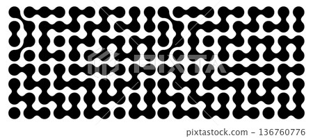 Connect dot geometric pattern. Neural metaball connections bg, science abstract wallpaper Connect dot geometric pattern. Neural metaball connections bg, science abstract wallpaper 136760776