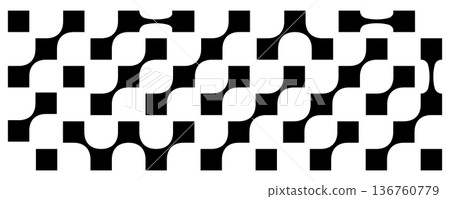 Connect square geometric pattern. Pixel metaball connections bg, pixilated abstract wallpaper Connect square geometric pattern. Pixel metaball connections bg, pixilated abstract wallpaper 136760779