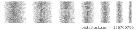 Half tone gradient pattern, halftone dot borders Half tone gradient pattern, halftone dot borders 136760796