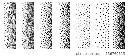 Pixel textured background, square dot fade pattern Pixel textured background, square dot fade pattern 136760815