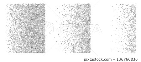 Noise grain gradient background, dot pattern spray effect set Noise grain gradient background, dot pattern spray effect set 136760836