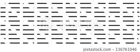 Straight dash line set. Pencil borders design Straight dash line set. Pencil borders design 136761046