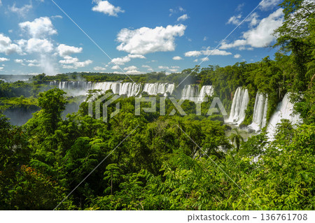 Iguazu falls waterfalls Scenic destination Iguazu falls waterfalls Scenic destination 136761708